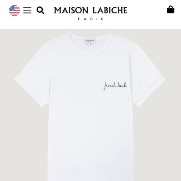 SALE! Men’s Navy Maison Labiche “French Touch” Crewneck L/S Tee EUC - Picture 8 of 8